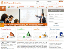 Tablet Screenshot of dicfinance.com